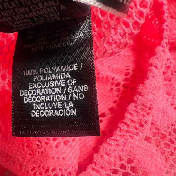 Victoria's Secret Bright Pink Lace Slip - Picture 12 of 12